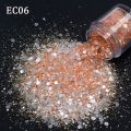 10g/Bag High Sparkle Chunky Mixes Glitter Iridescent Opal Clear Glitter Nail Art Decorations Supplies Accessories. 