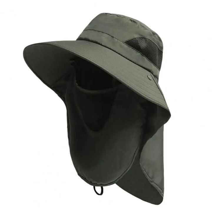 Outdoor%20Hat%20Scarf%20Breathable%20Neck%20Protective%20Wide%20Brim%20Unisex%20Windproof%20Fixed%20Strap%20Fishing%20Camping%20Cycling%20Fisherman%20Hat%20Scarf%20-%20Image%207