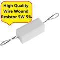 5Pcs- 5Watt 10K Ohm Wirewound 5W 10K Ohm Ceramic Cement Wirewound Resistor 10K Ohm 5 Watt Wire Wound Axial Lead Fixed Cement Resistors 5% Tolerance Electronics Circuitry & Parts. 