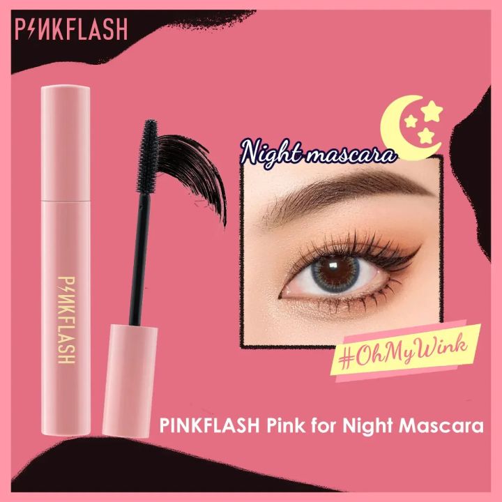 PINK FLASH Waterproof Night Mascara - Black