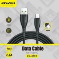 Awei CL-115T Data Cable for Type-C 2.4A Fast Charging Cable. 
