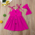 Beautiful frock with Ribbon sleeves for 6month to 5yrs baby girl, in 6 different color..
