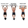 Wall Mounted Pull Up Chin Up Bar- Weight Capacity 200kg - Random Color Grip - Citizen Sports. 