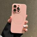 HOCE Liquid Silicone Magnetic Phone Cases for iPhone 14 Pro 13 12 11 Pro Max 14 Plus for Mag Safe Case Glass Lens Protection Soft Cover.