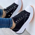 2022 Woman Platform Sneakers Women Casual Shoes Female Canvas Shoes Tennis Ladies Shoes Chunky Sneakers Lace Up Shoe Plus Size. 