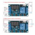 Micro USB 5 Digital LED Display Trigger Automation Delay Cycle Timer Control Switch Relay Module.