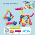 I LOVE DADDY&MUMMY Building Blocks Toy Magnetic Construction Set Magnet Ball Sticks Rod Games Montessori Educational Toys For Kids.