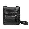 Small Soft Pu Leather Casual Women Bag Purse Wash White Shoulder Bags for Women Adjustable Pocket Ladies Crossbody Bag(23CMx25CMx5CM,).