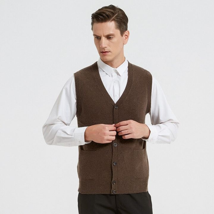 pocket%20vest%20cardigan%20men%20sweater%20fashion%20black%20top%20clothing%20for%20mens%20sweaters%20coat%20gilet%20fall%20vintage%20v%20neck%20winter%20man%20jacket%20-%20Image%203