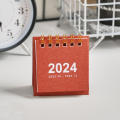 2023-2024 Mini   Desk Calendar Ins Creative Pocket Portable Dual Daily Scheduler Table Planner Desktop Paper Decorations. 