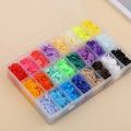 KRABALL Multicolour Snap Clip Plastic Clothing Button Pressure Nail Fastener With Storage Box DIY Sewing Tool Accessories. 