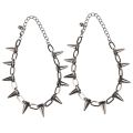 2X Metal Spikes Studs Rivets Punk Goth Necklace Choker Collar.