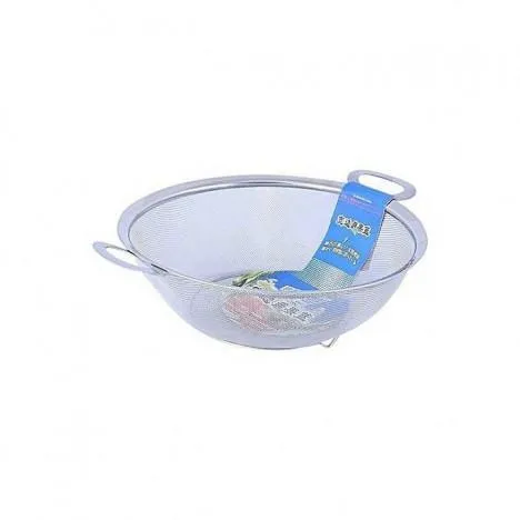 Hot Rice Filter Steel Rice Filter (Strainer) 28cm - Silver | Daraz.com.bd