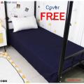 Single Size Solid Colour Bed Sheet For Hostel.