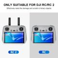 Tempered Glass for DJI Mini 4 Pro RC 2 Remote Control Screen Protector for DJI Mini4 Pro RC2 Anti-scratch Film Glass Accessories. 