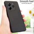Xiaomi Redmi Note 14 4G Silicone Matte Flexible Soft Phone Case - Black - Phone Back Cover.