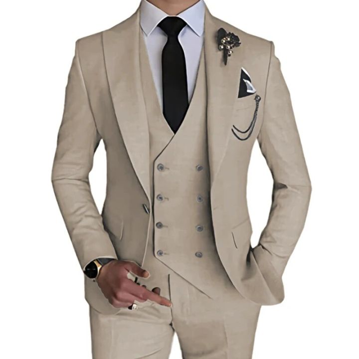 2023%20Fashion%20New%20Men%20Leisure%20Boutique%20Business%20Solid%20Color%20Wedding%20Suit%20Coat%20Pants%20Vest%203%20Pcs%20Set%20Dress%20Blazers%20Jacket%20Trousers%20-%20Image%203