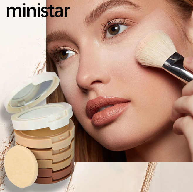 Ministar Contour Powder Concealer, Oil Control, Long-Lasting Set, Dry Oil Skin, Waterproof Non-Flaking 5-in-1 Powder