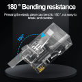 Cat6 RJ45 Connector 8P8C Modular Plug UTP Crimp Crystal Head 50Pcs Gold-plated Modularity For Ethernet Network Cable. 