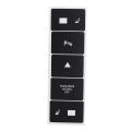 Radio Climate Headlight Window Switch Button Repair Decal Sticker For VW Touareg. 