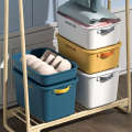 Storage household thickened large capacity plastic clothing sorting snack toy box, storage basket. 