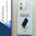 Yonpor HS series Case For Xiaomi Redmi Note 12C 4G / Poco C55 - Crystal Clear Soft TPU Ultra-Thin Transparent Flexible Protective Mobile Phone Back Cover. 