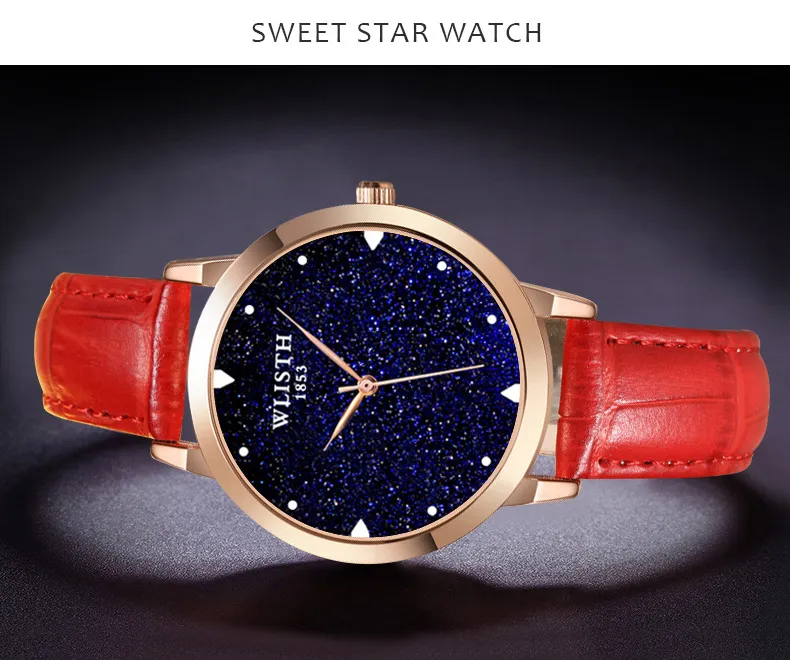 Women's Watch Simple Fashion Watch Quartz Watch Starry Sky Watch