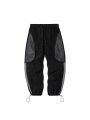 ENSHADOWER 20SS Techwear Metal Nylon Stitching Drawstring Loose Reflective Strips Pants Fashion Streetwear cyberpunk Darkwear. 