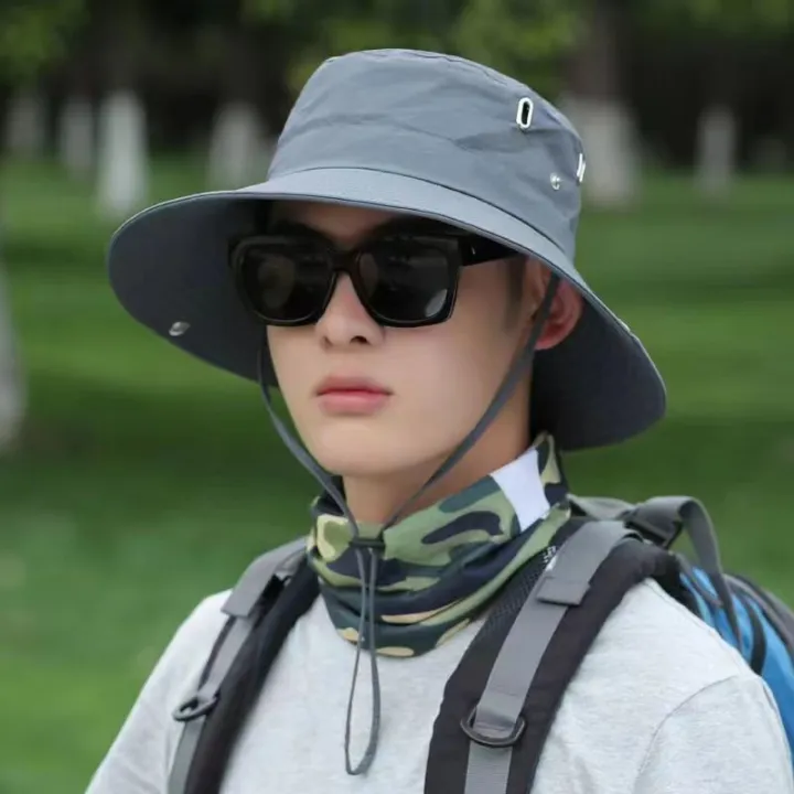 Summer%20New%20Fishing%20Cap%20Quick%20Dry%20Bucket%20Cap%20Western%20Denim%20Sun%20Hat%20Outdoor%20Foldable%20Mountaineering%20Fashion%20Versatile%20-%20Image%203