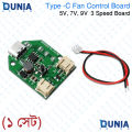 Type-C Fan Control Board 5V 7V 9V 3 Speed Boost Module with Cable. 