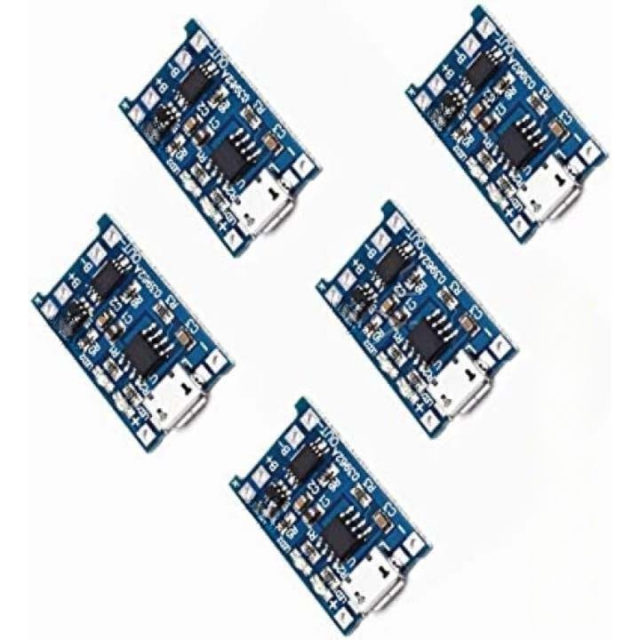 Bundle%20of%205%20Pieces%20TP4056%20Micro%20USB%20Battery%20Charger%20Module%20Circuit%20Board%205V%201A%20-%205Pcs/Lot%20Use%20For%2018650%20Lithium%20Battery%20-%20Image%204