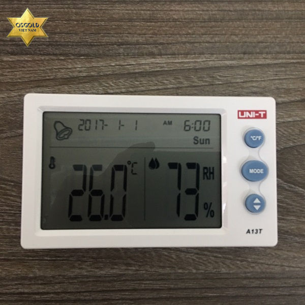 UNI-T%20A13T%20Indoor%20Outdoor%20Temperature%20Humidity%20Meter%20LED%20Digital%20Hygrometer%20with%20Temperature%20/%20Humidity%20/%20Calendar%20/%20Alarm%20Clock%20A13T%20%20-%20Kings%20Trading%20-%20Image%202
