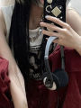 Y2k Grunge Print Sleeveless Tank Top for Women Ribbed Knit Vest Streetwear Aesthetic Clothing Female Crop Top Women 2000s. 