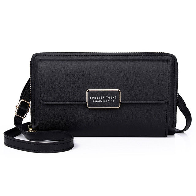 Fashion Female Soft Leather Single Shoulder Bag Large Capacity Women Messenger Wallet Solid Color Ladies Casual Diagonal Purse