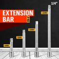 Hand Tool Wrench Long Shaft Improved Extender 1/4" Shank Drive Ratchet Socket Extension Bar.