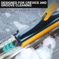 Bathroom Cleaning Brush with Wiper + Bottle Cleaner Brush 2 in1 Floor Cleaner Long Handle Home Kitchen Bathroom Toilet Cleaning.