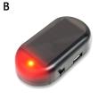 Car Security Light Solar Powered Simulated Dummy Alarm Wireless Warning Anti-Theft Caution Lamp LED Flashing Imitation. 