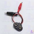 DC 9V Battery Clip Connector Lead Socket 6F22 Battery Holder Snap 9 Volt With Dual Alligator Clip For Arduino DIY. 