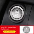 Car START Engine Button Cover STOP Key Ignition Switch Sticker Red.