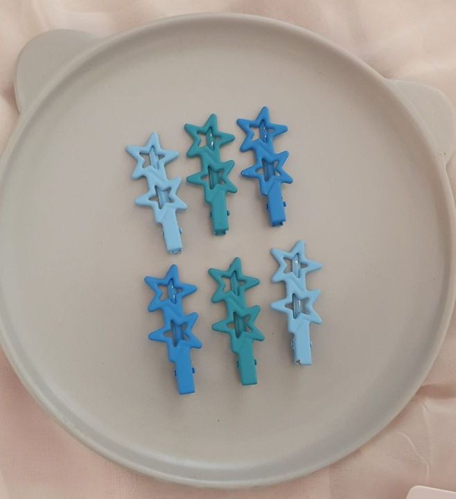 Star%20Hairpin%20/Side/Duckbill%20Yellow/Blue%20Clip%20For%20sweet%20Girl/Women%20-%20Image%206
