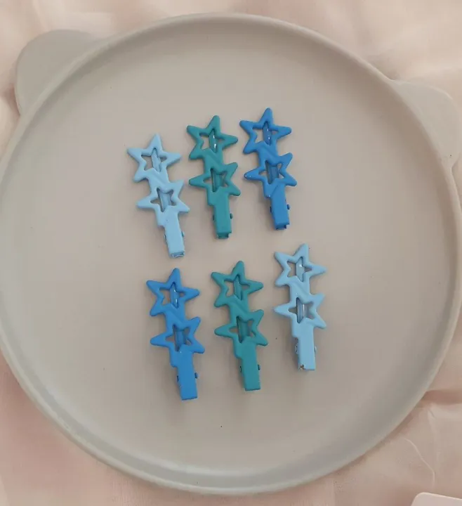 Star%20Hairpin%20/Side/Duckbill%20Yellow/Blue%20Clip%20For%20sweet%20Girl/Women%20-%20Image%206