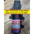 Heavy Duty Single Motor Water Pump DC 12v 3A 60W For Bike Car Washing Water Pump Garden Irrigation High Pressure Water Pump. 