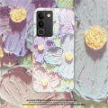 For VIVO V29E Case Cartoon Oil Painting Flower Pattern Soft Silicone Fashion Shockproof for VIVO V29 Pro V29E Back Cover.