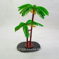 Aquarium Decoration Plant  Coconut Tree Aquarium Artificial Plastic Plant (5 inches). 