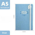 English 2024 Planner Diary Versatile Paper A5 A5 Strap Notebook Hardcover 2024 Year Notepad for Office Supplies School Supplies.