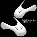 2 Pacs New Shoe Care Sneaker Anti Crease Toe Caps Protector Stretcher Expander Shaper Support Pad Shoes Accessories. 