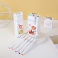 18 36 48 pcs/set Highlight Pen Solid Color School Stationery Marker Office Supplies Student Marker Textbook Highlighter Gift.