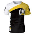 Men's T-shirt Caterpillar 3D summer 2023 3D image box men's avatar top casual fashion arm black pattern.