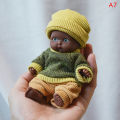 Reborn Dolls Baby Reborn Silicone Reborn Baby Doll 12cm Palm Dolls Pajamas Dress Simulation Baby Reborn Baby Doll Toys Luhuai CVC. 