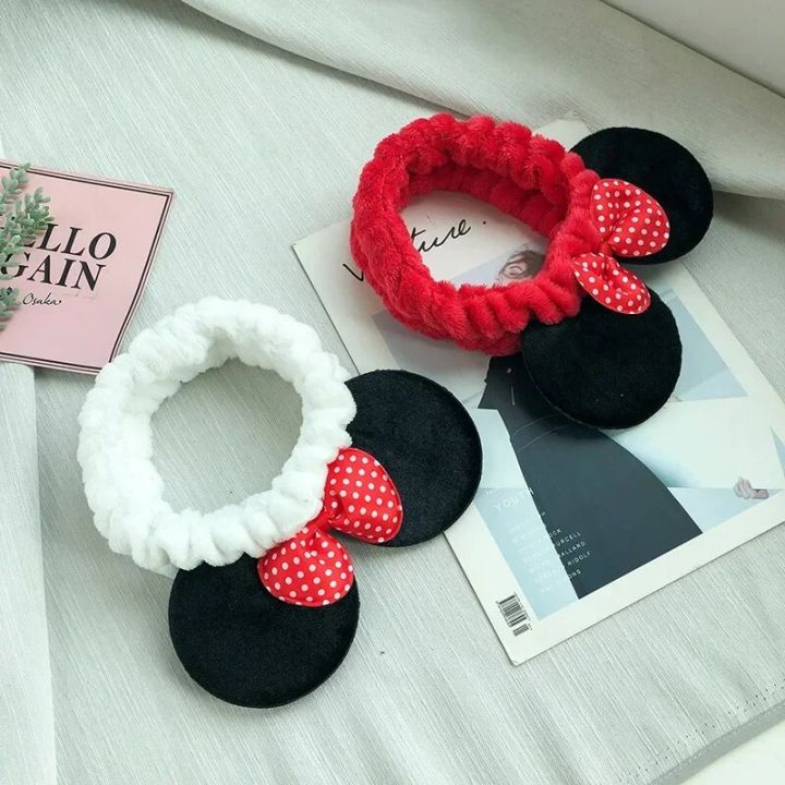 Disney%20Mickey%20Mouse%20Ear%20Headband%20For%20Adults%20Girls%20Elastic%20Hair%20Ring%20Minnie%20Mouse%20Ears%20Hair%20Ties%20Women%20Face%20Wash%20Hair%20Accessories%20-%20Image%202